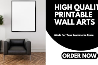 design printable wall art for etsy shop setup minimalist abstract boho wall art