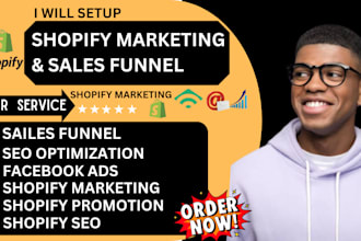 boost your sales with shopify funnels, etsy promotion and shopify marketing