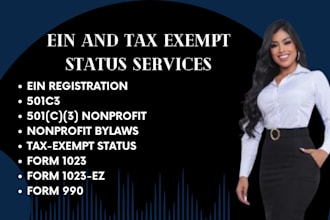 501c3 nonprofit setup ein bylaws tax exempt status form 1023 form 990 1023ez