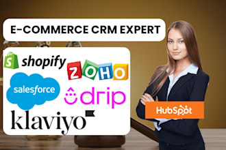 do ecommerce crm hubspot shopify CRM klaviyo zoho CRM salesforce drip pipedrive
