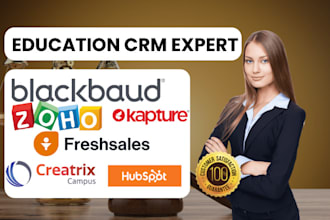 do education crm zoho creatrix campus freshsales blackbaud kapture hubspot cilo