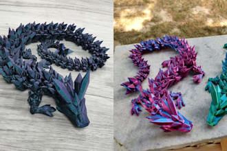 3d articulated models 3d model 3d toys 3d dragon model articulated action figure