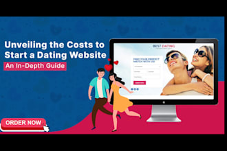 design dating website with dating app, online dating, tinder, wordpress website