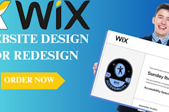 design or redesign wix website and wix online store