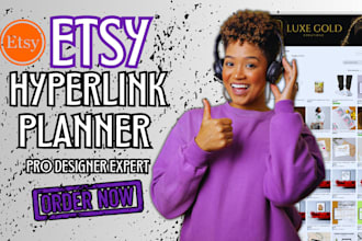 etsy hyperlink planner for etsy digital product and digital planner, etsy pod