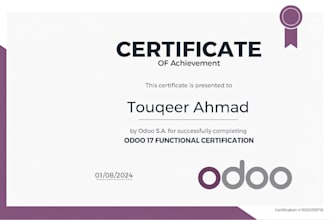 setup odoo accounting module and perfrom odoo accounting and bookkeeping