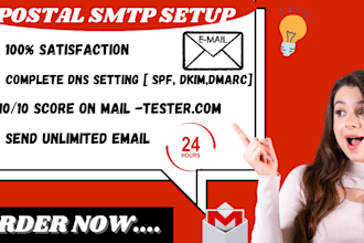 setup postal server as SMTP server for high volume  email campaign