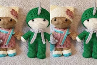 design and write in details crochet pattern from any picture of your business