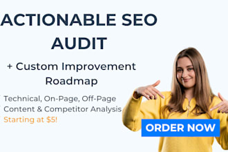 provide an actionable SEO audit and improvement roadmap