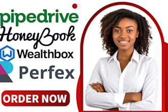 pipedrive CRM honeybook wealthbox and perfex CRM with automation