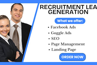 provide recruitment leads recruiting linkedin indeed jobs business leads via ads