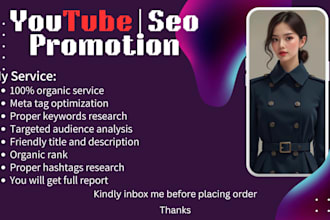 do fast youtube video seo optimization, channel growth and monetization