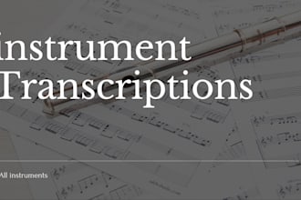 transcribe your audio to professional musical score
