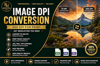 convert images to 300 dpi for amazon KDP and print