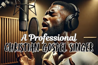 write and produce christian gospel soulful worship contemporary with male vocals