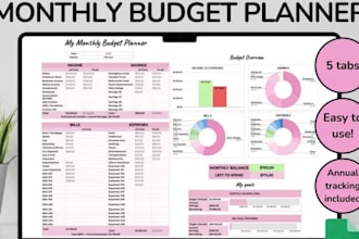 do excel budget spreadsheet planner financial digital wedding planner for etsy