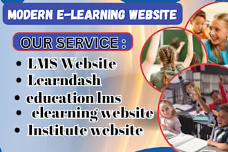 build institute website education lms educational website lms elearning website