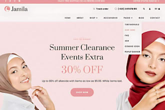 build a modern abaya hijab shopify store muslim clothing website stylish abaya