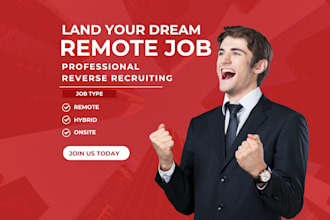 professionally search and apply for remote jobs, reverse recruiting