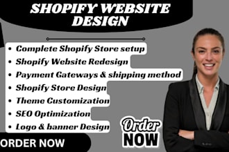 redesign shopify store design, shopify website redesign, shopify website design