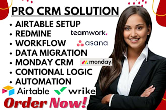 setup airtable wrike redmine workflow trello monday crm asana clickup automation