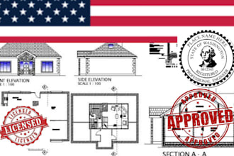 review stamp as licensed civil, structural engineer in california and georgia