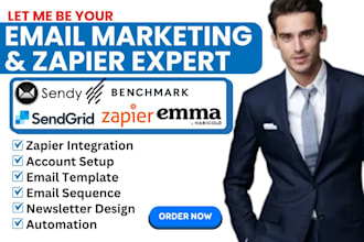 setup emma benchmark newsletter sendy sendgrid mailchimp email template zapier
