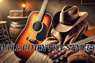 write and produce country song, nashville, alt country love song with male vocal