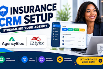 setup agencybloc CRM insurance agency fix ezlynx workflow automation zoho crm