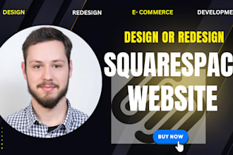build squarespace website, design or redesign squarespace website