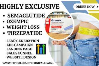 generate semaglutide leads ozempic tirzepatide weight loss leads website via ghl
