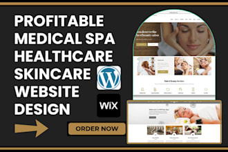 design medical spa website medical healthcare cosmetic skincare website