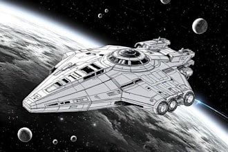 cerate concept art spaceship or vehicle design