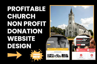 design or redesign beautiful church ministry non profit donation website