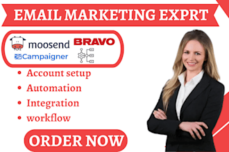 setup moosend bravo integration brevo workflow campaigner email marketing