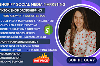 do shopify social media marketing tiktok shop dropshipping ig fb google shop ads