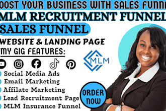 do MLM sales funnel, MLM affiliate recruitment insurance funnel, MLM promotion