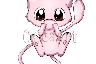 create your cute favorite pokemon in my style