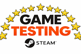 test and review your game on steam or android