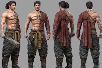 sculpt 3d character model 3d nft rigging for printing and rendering in blender