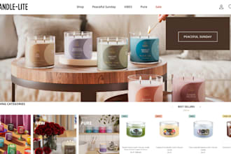 build candle fragrance shopify store perfume deodorant scent cosmetics website