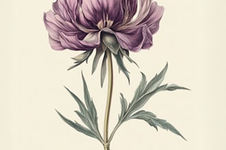 paint botanical illustration art for you