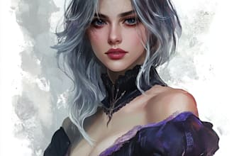 illustrate a dnd character art and dnd character design