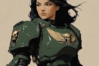 create warhammer 40k or fantasy concept characters