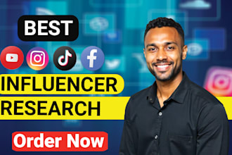 do best influencer research for  instagram, tiktok, youtube,