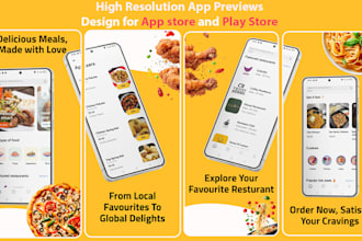 design professional app screenshots for app store and play store
