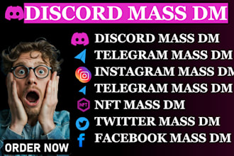 promote your project via discord mass dm advertising, telegram mass dm, twitter