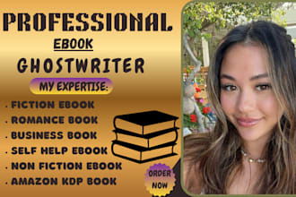 your fiction book writer, romance ghostwriter, self help ebook editor,amazon kdp