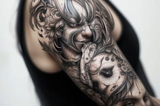 create custom tattoo design, tattoo sleeve