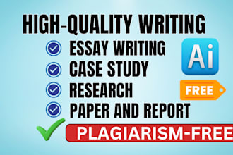 do case study, analysis, research and summary writing